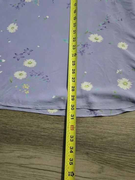 Rare Vintage 90s RALPH Ralph Lauren Lavender Floral Rayon Slip Dress Size 6 - Picture 5 of 8